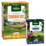 Terrain Sec - Gazon Terrain Sec - 1 kg + Gazon Ombre - 250 g - face recto